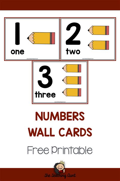 Number Wall Cards Printable